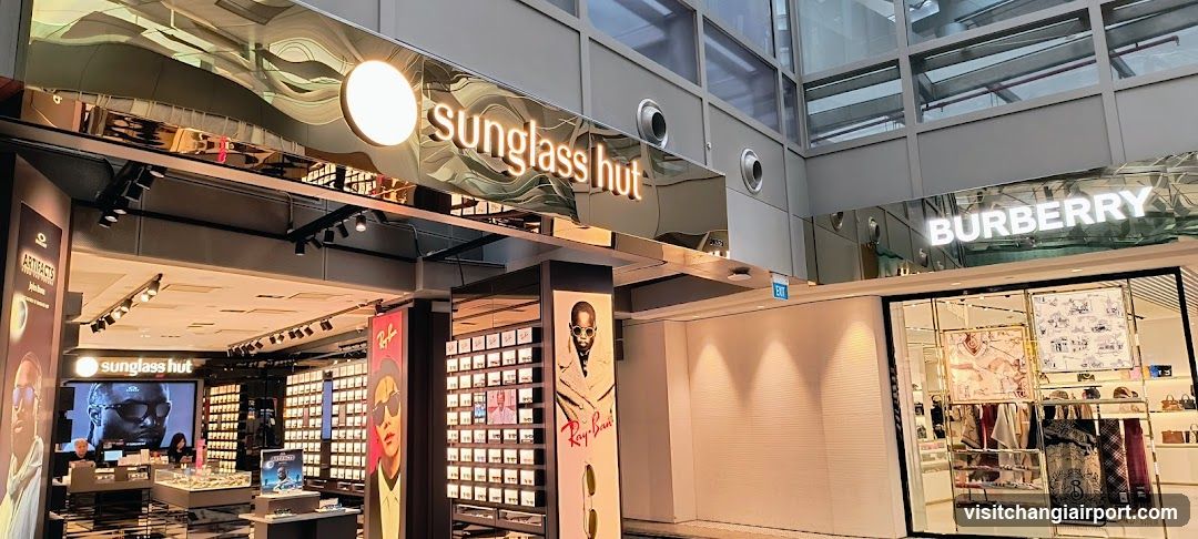 Sunglass Hut and Burberry Storefronts