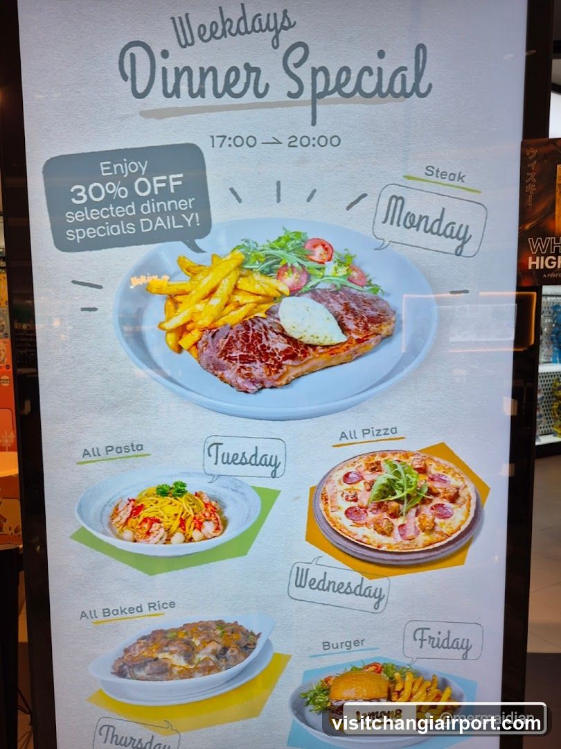Weekdays Dinner Special Menu Board