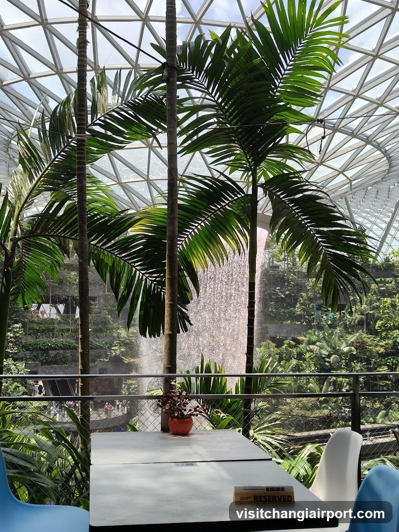 Indoor Tropical Dining Area