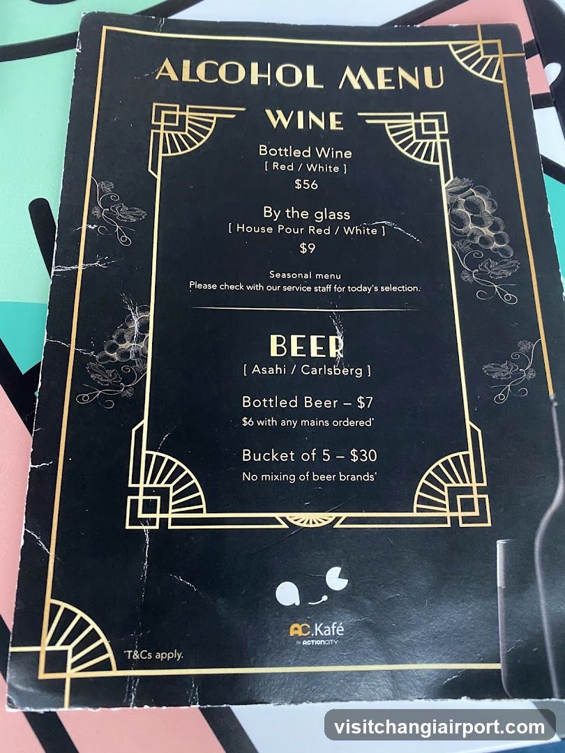 Alcohol Menu