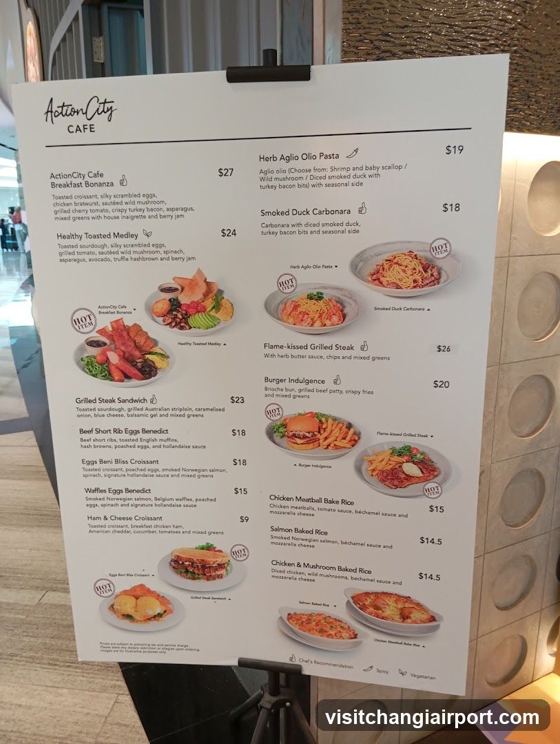 ActionCity Cafe Menu Board
