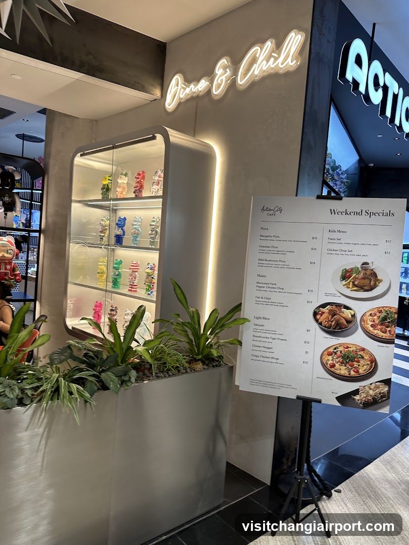 Dine & Chill Cafe Interior Display