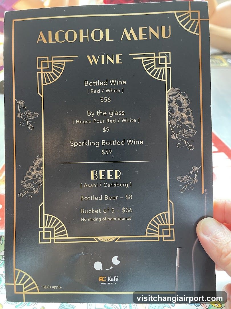 Alcohol Menu