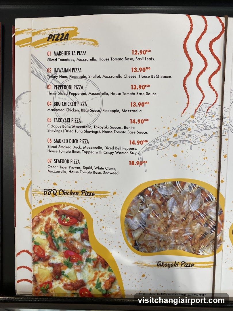 Pizza Menu