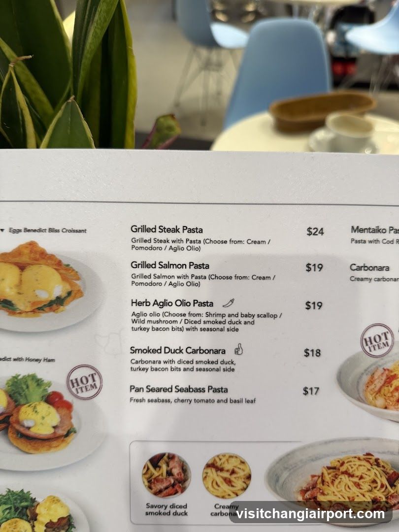 Pasta Menu Page