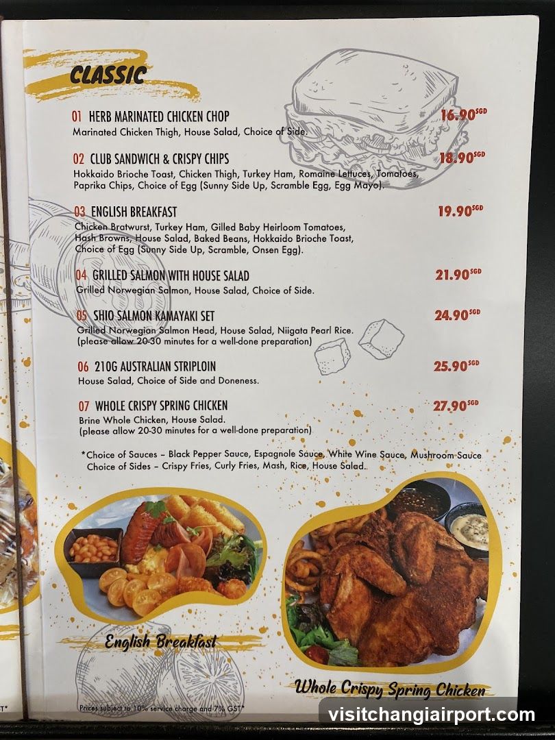 Classic Menu Page