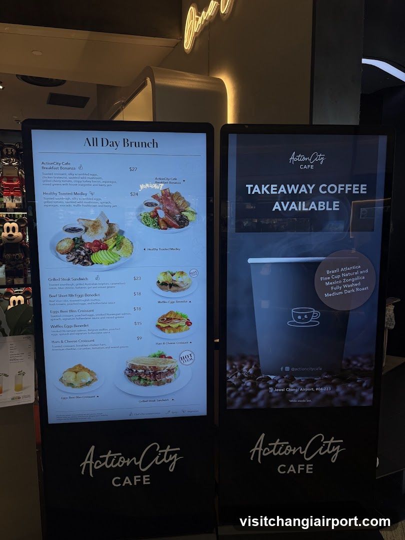 ActionCity Cafe Menu Display