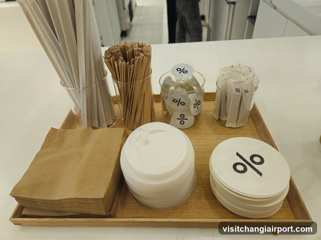 Coffee Shop Condiments Tray