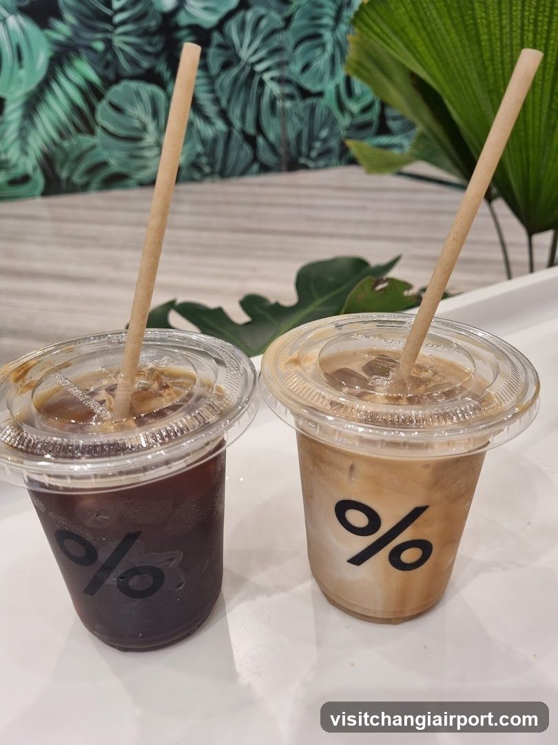 Iced Coffee Drinks at % Arabica