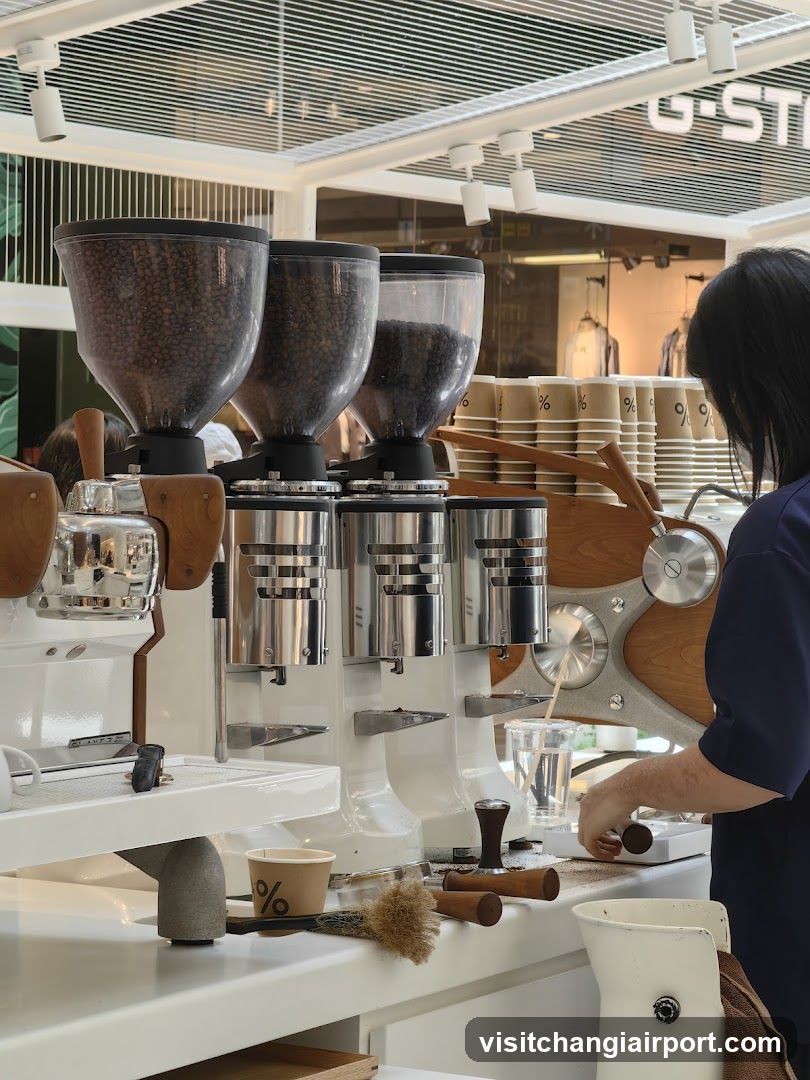Coffee Shop Interior with Espresso Machine