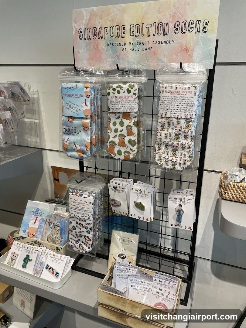 Singapore Edition Socks Display
