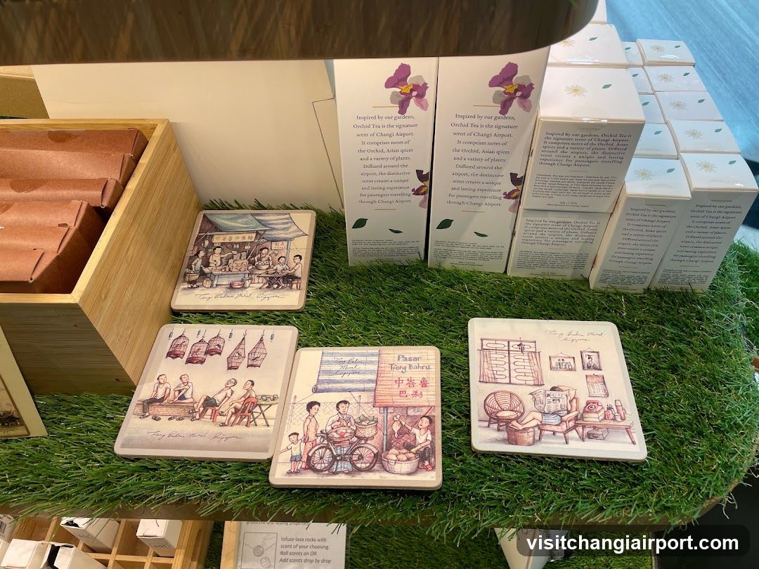 Changi Airport Tea Shop Display