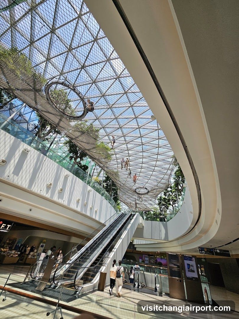 Shopping Mall Interior with Glass Dome