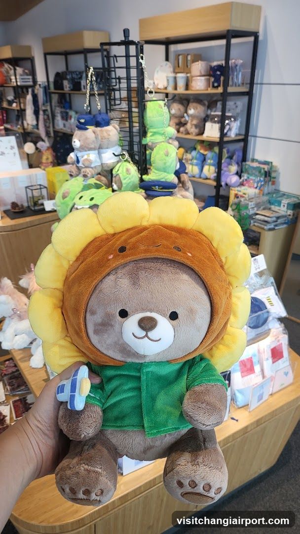 Sunflower Bear Plush Toy in Store