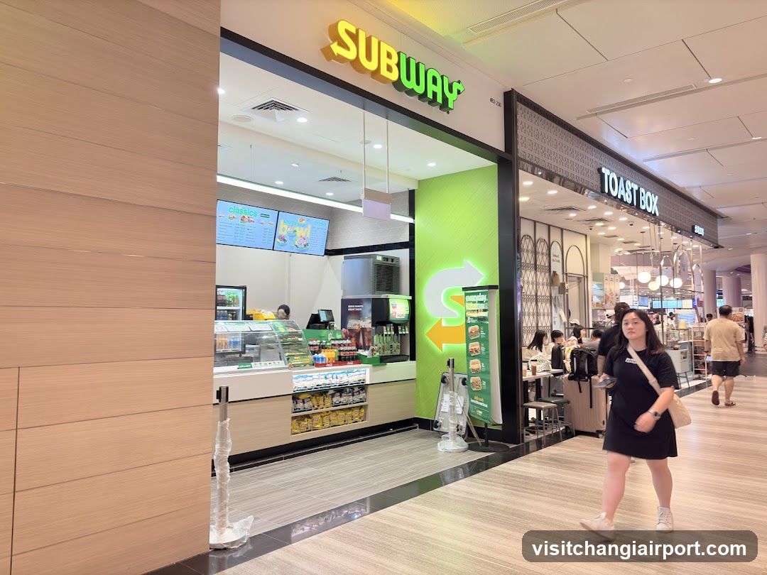 Subway and Toast Box in Mall