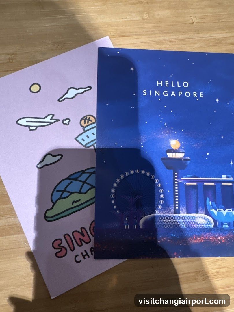 Singapore-themed printed materials