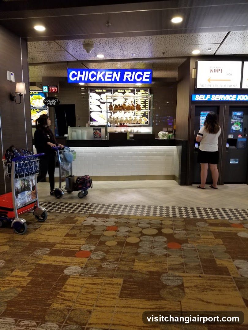 Airport Food Court Interior