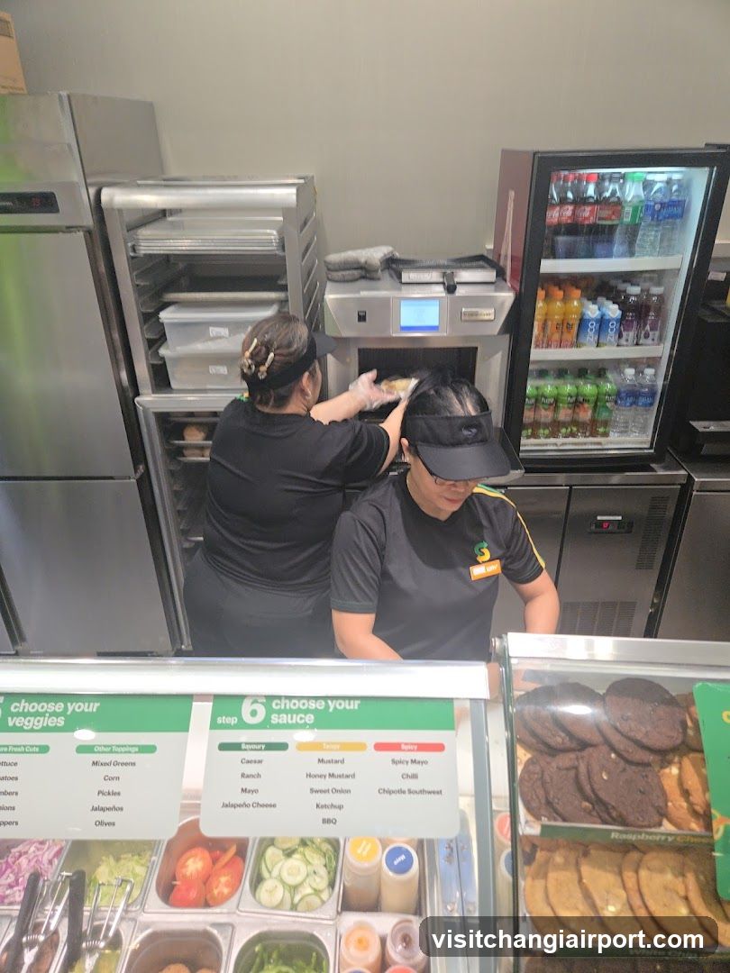 Subway Sandwich Preparation Area