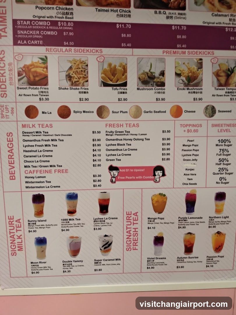 Taimei Hot Chick & B.B.Q. Menu