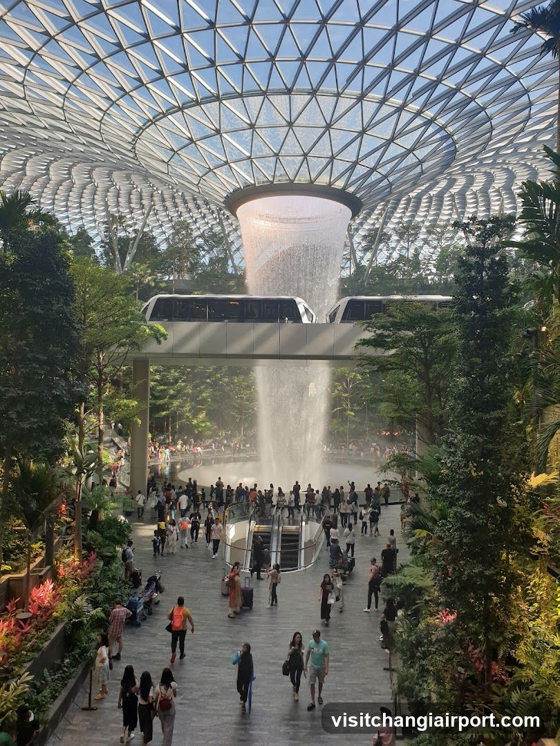 The Cloud Forest at Jewel Changi Airport
