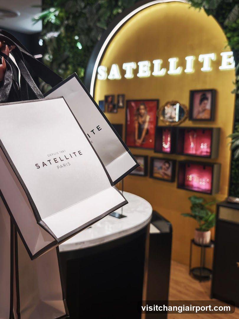 Satellite Paris Shopping Bags and Store Interior