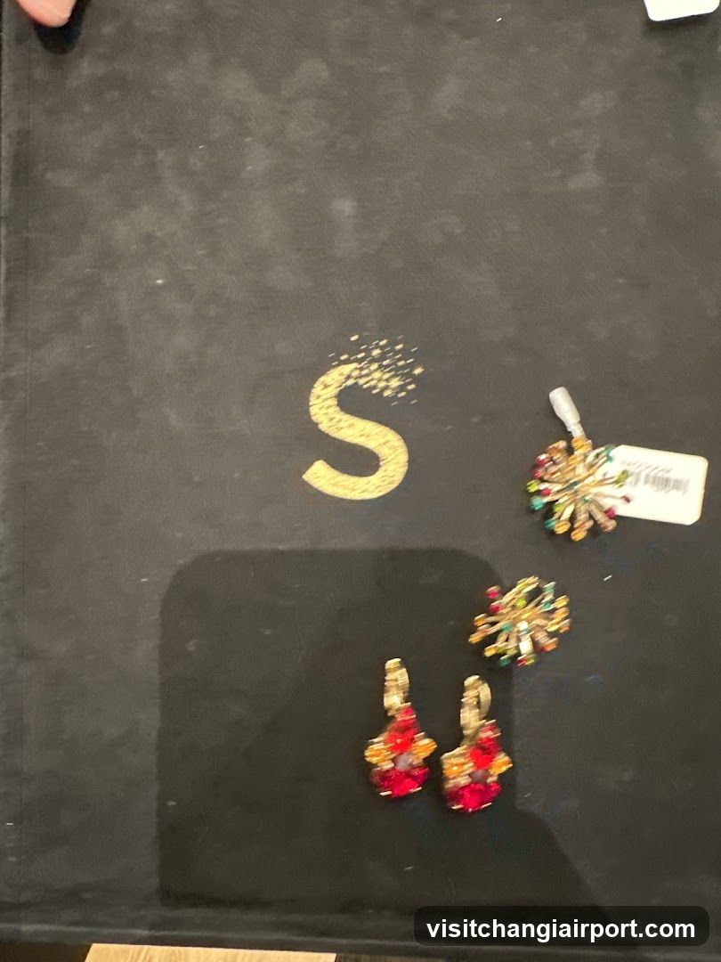 Jewelry Display with Initial S