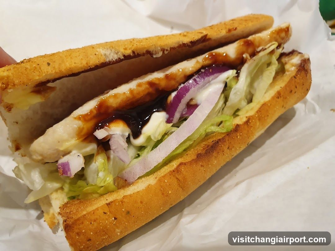Sub Sandwich with Toppings
