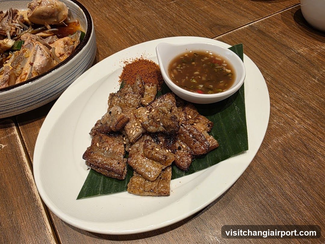 Grilled Meat with Dipping Sauce