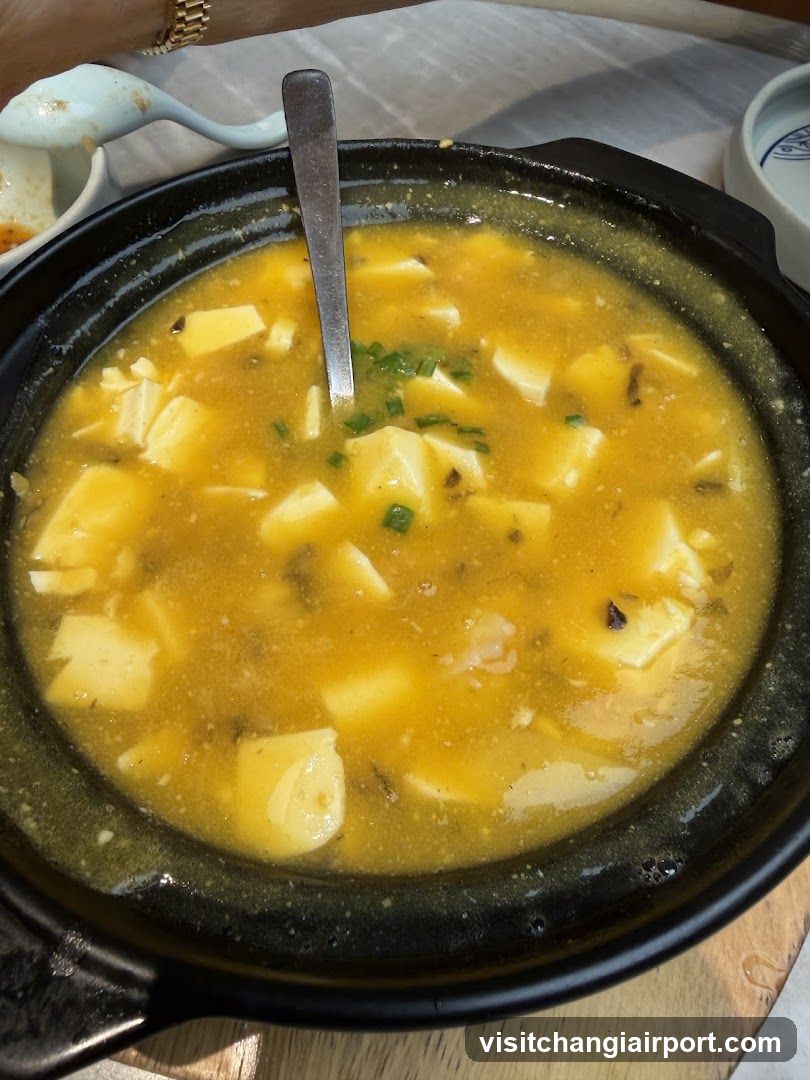 Sour Soup Tofu in Clay Pot