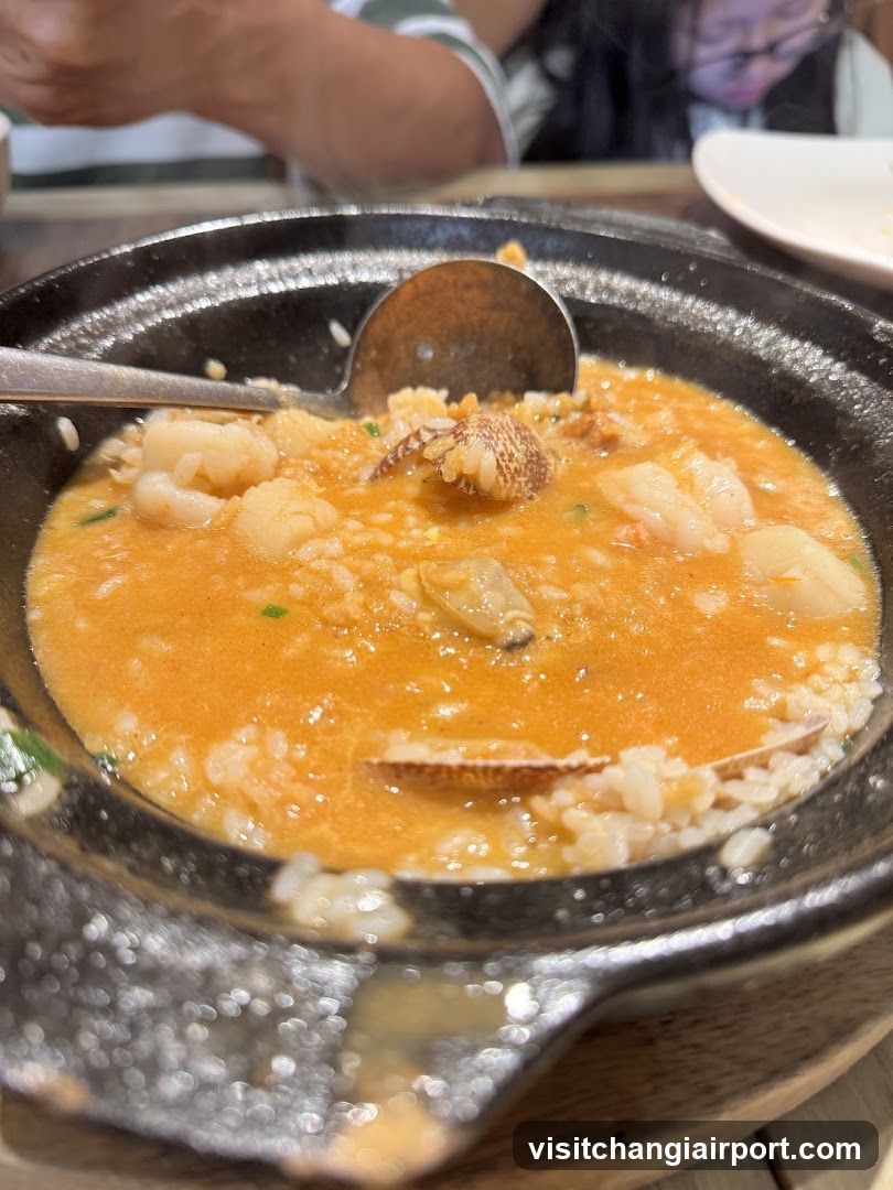 Seafood Rice Porridge in Clay Pot