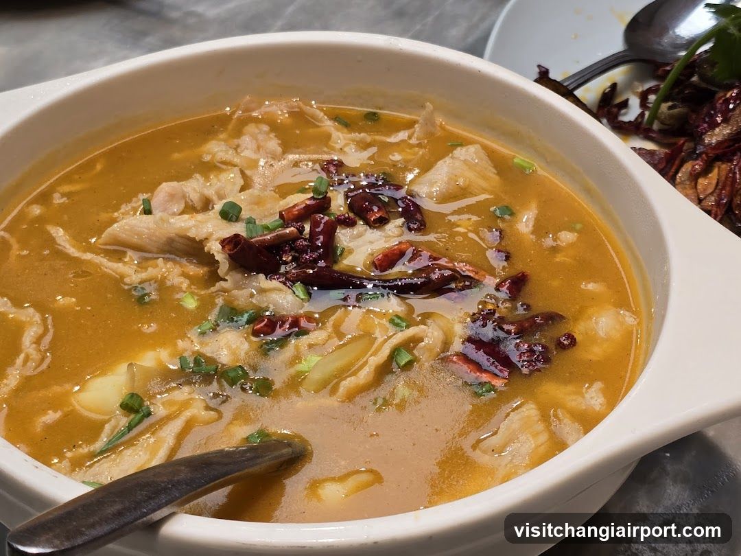 Spicy Fish Soup with Chili Peppers and Scallions