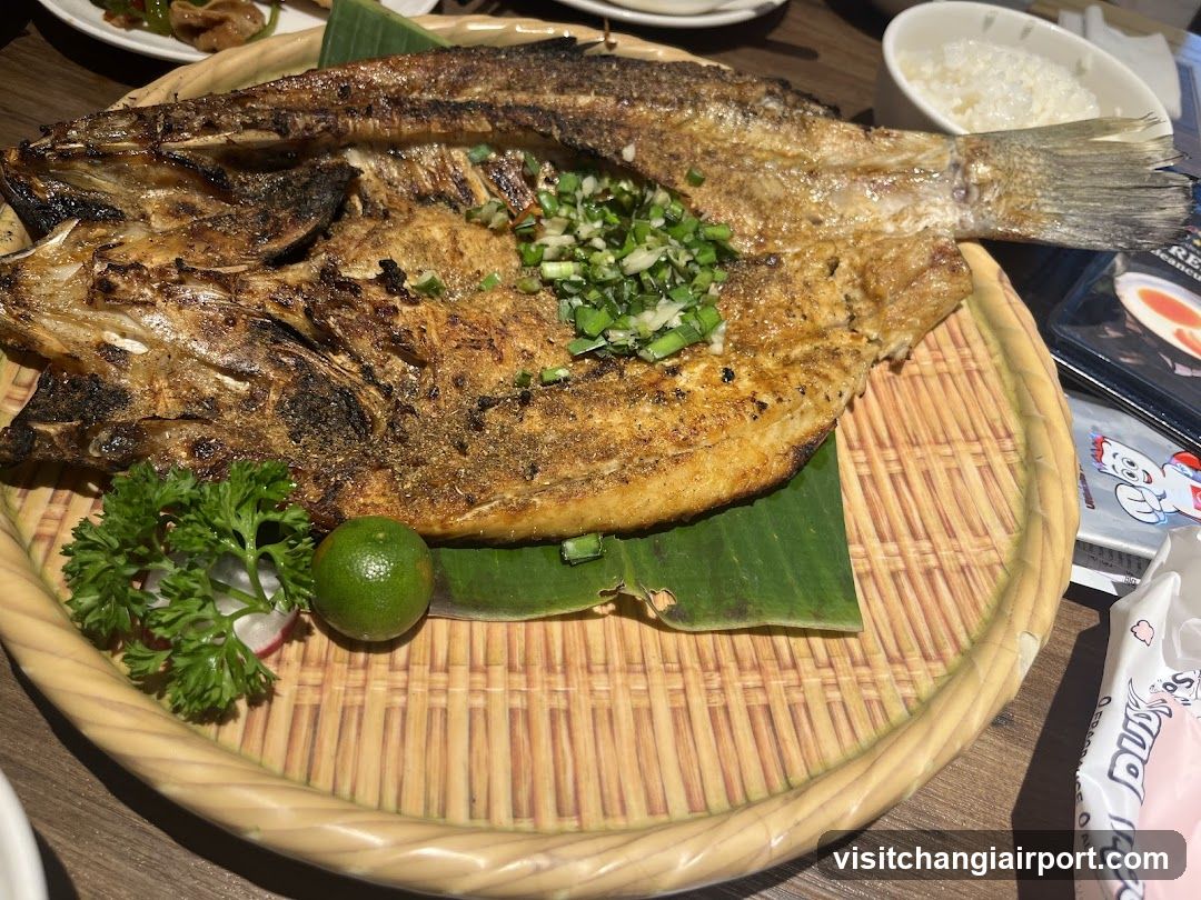 Grilled Fish with Garnish