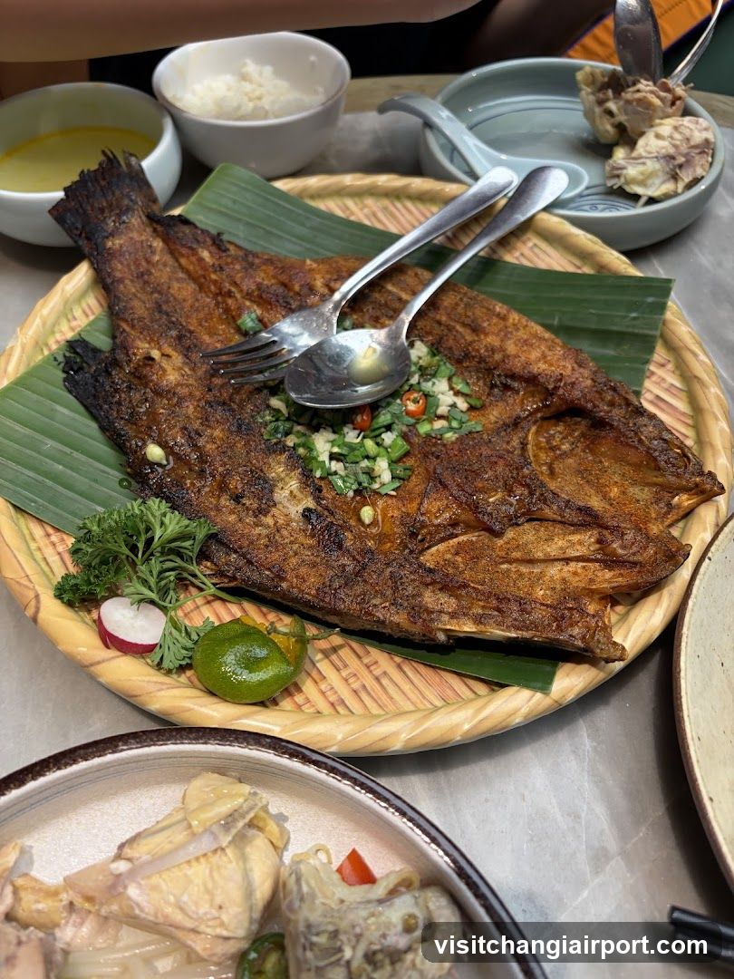 Grilled Fish with Garnish