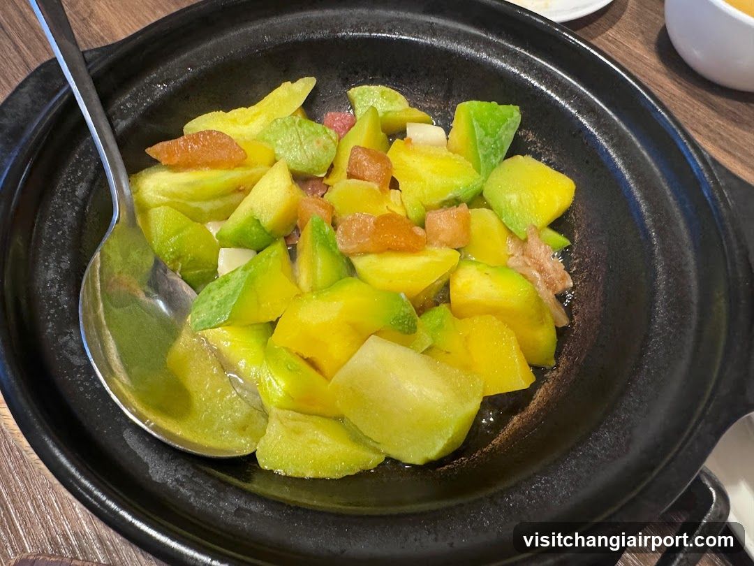 Sautéed Melon and Ham in Clay Pot