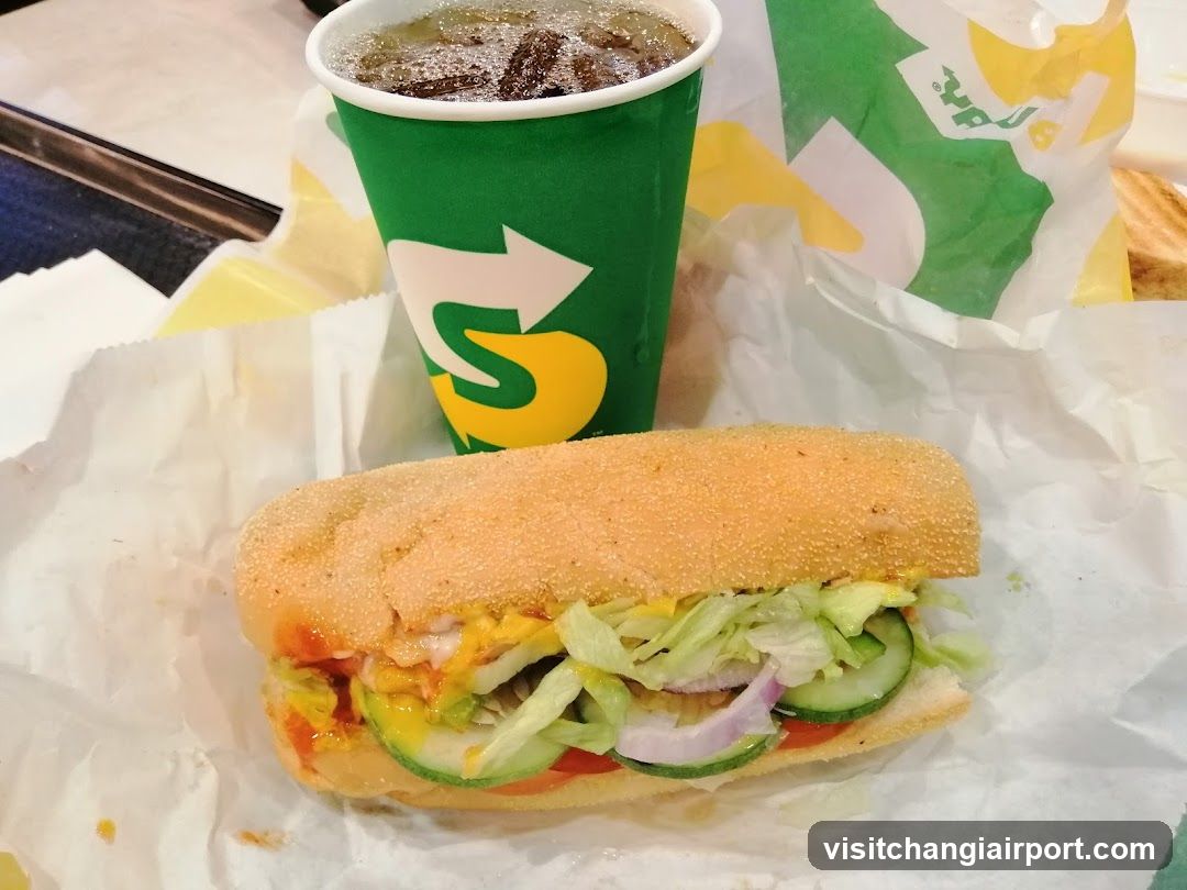 Subway Sandwich and Drink