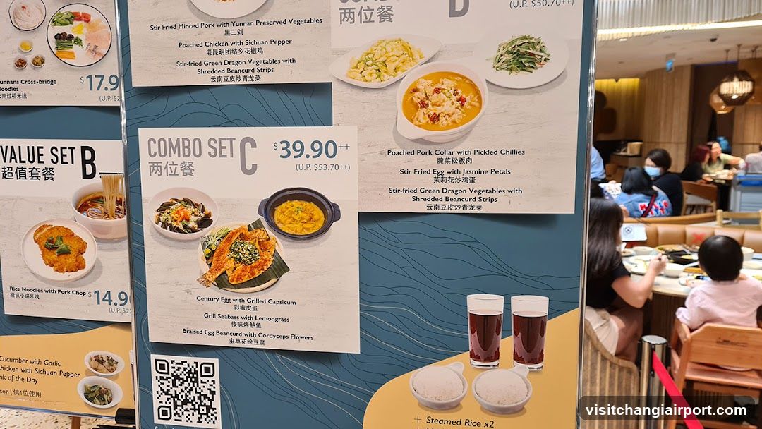 Restaurant Interior with Menu Board