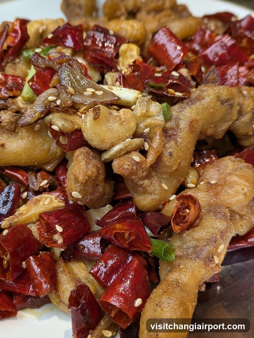 Spicy Fried Chicken Feet with Dried Chilies
