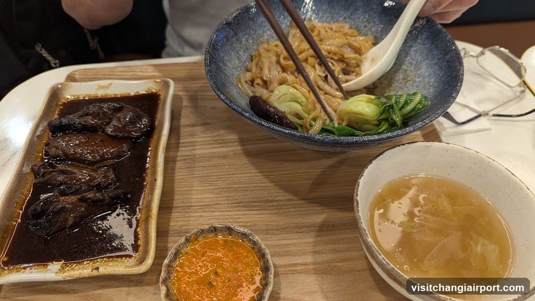 Noodle Meal with Side Dishes