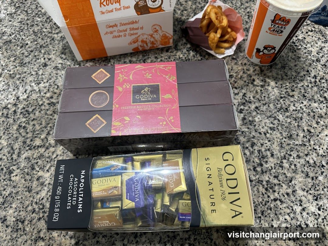 Food and Chocolate Products on Counter