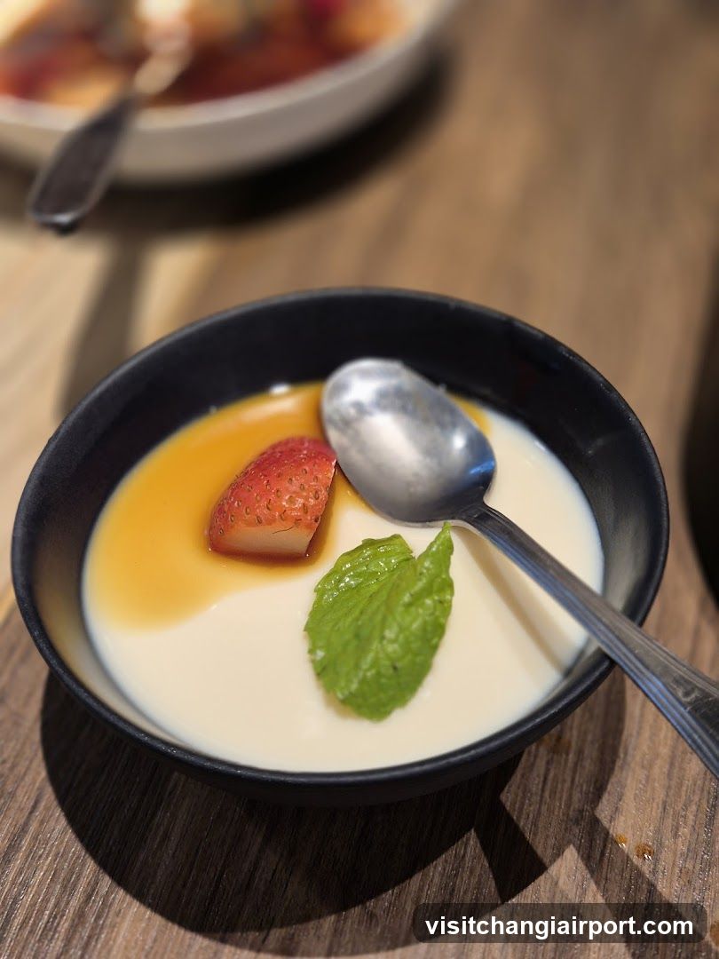 Dessert with Strawberry and Mint