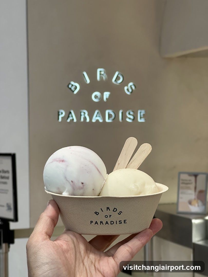 Birds of Paradise Ice Cream Bowl
