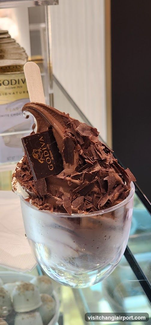 Chocolate Dessert with Godiva Branding
