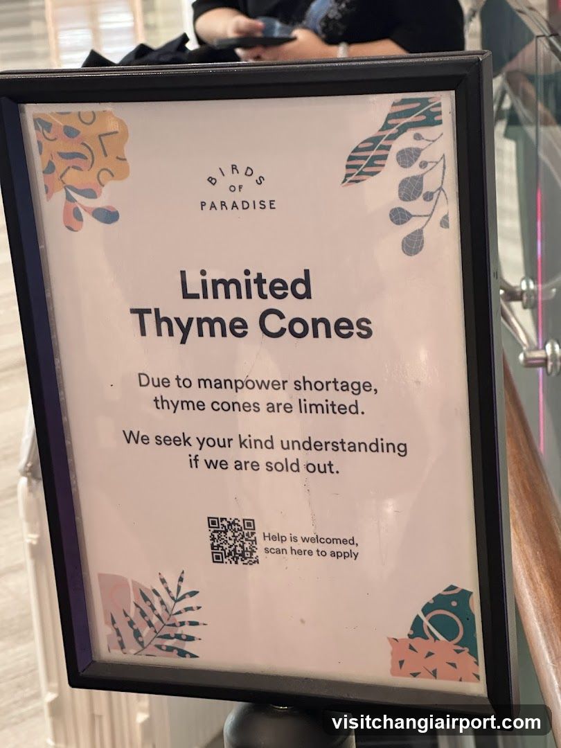 Limited Thyme Cones Sign