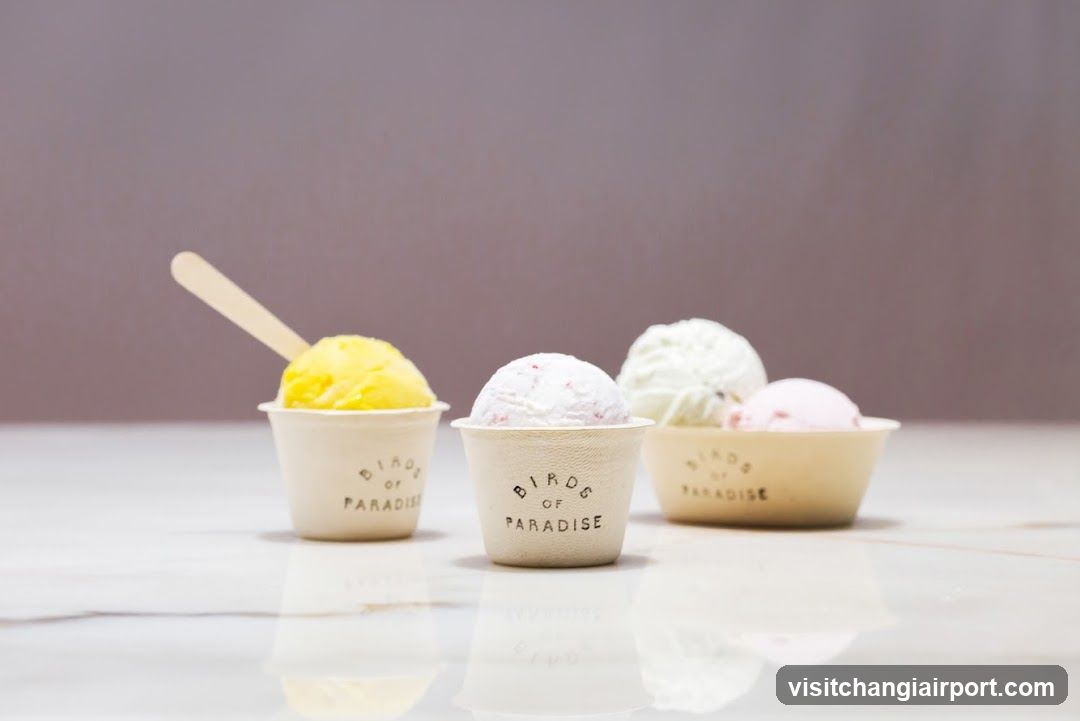 Bird of Paradise Ice Cream Cups