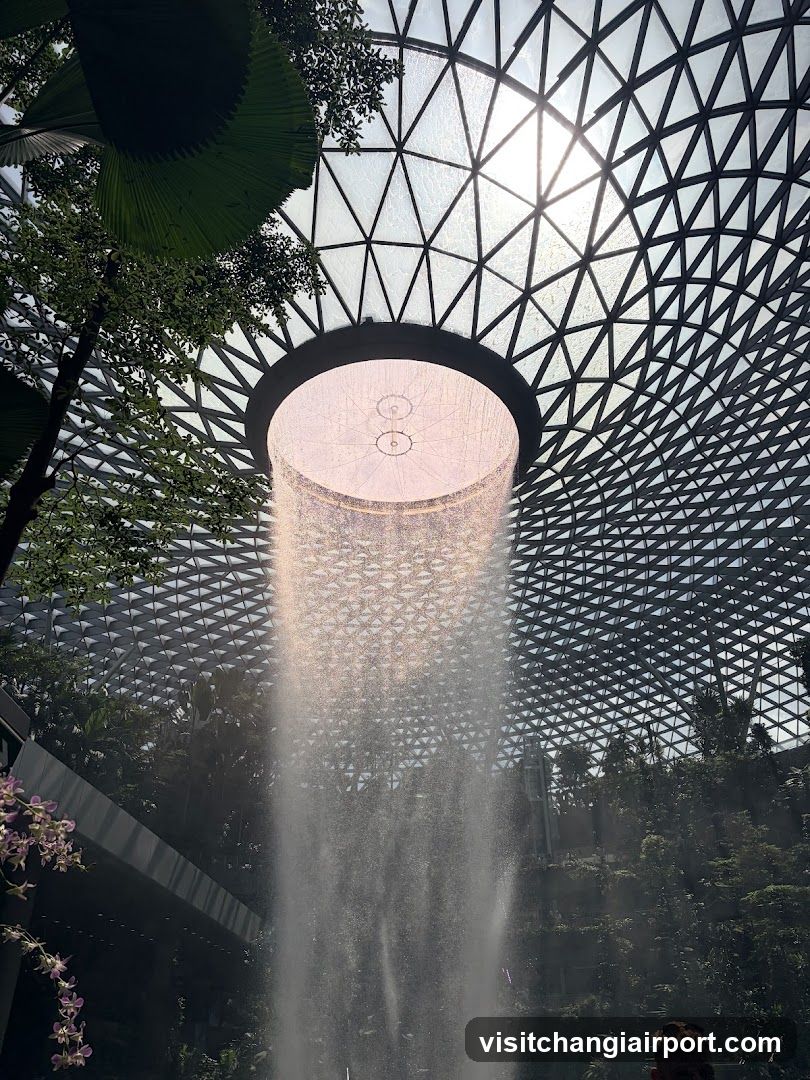 Rainforest Waterfall in a Dome