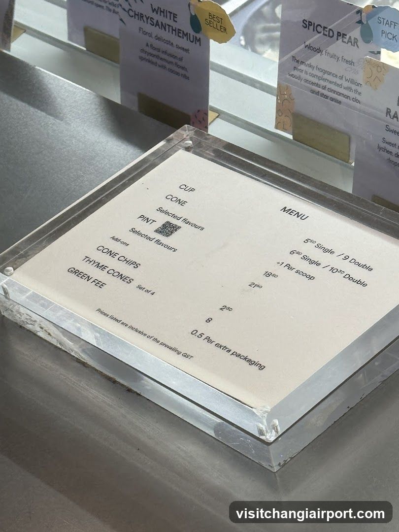 Coffee Menu Display