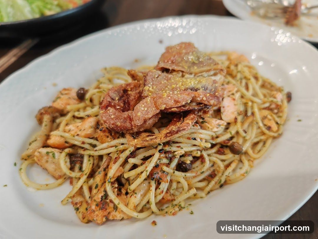 Pasta with Crispy Toppings