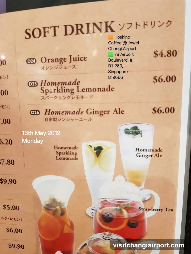 Soft Drink Menu