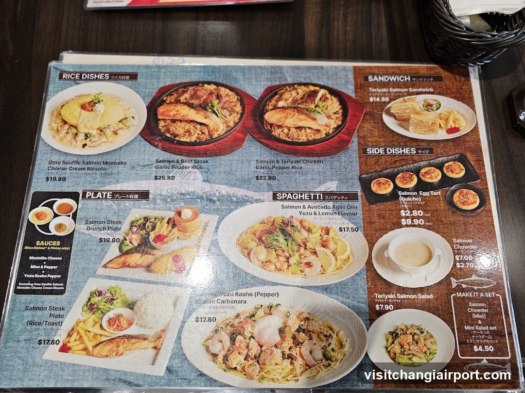 Restaurant Menu - Rice Dishes, Sandwiches, Side Dishes