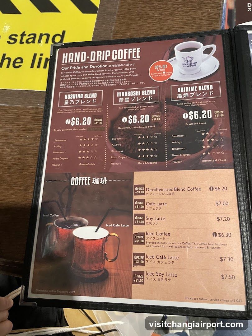Hand-Drip Coffee Menu